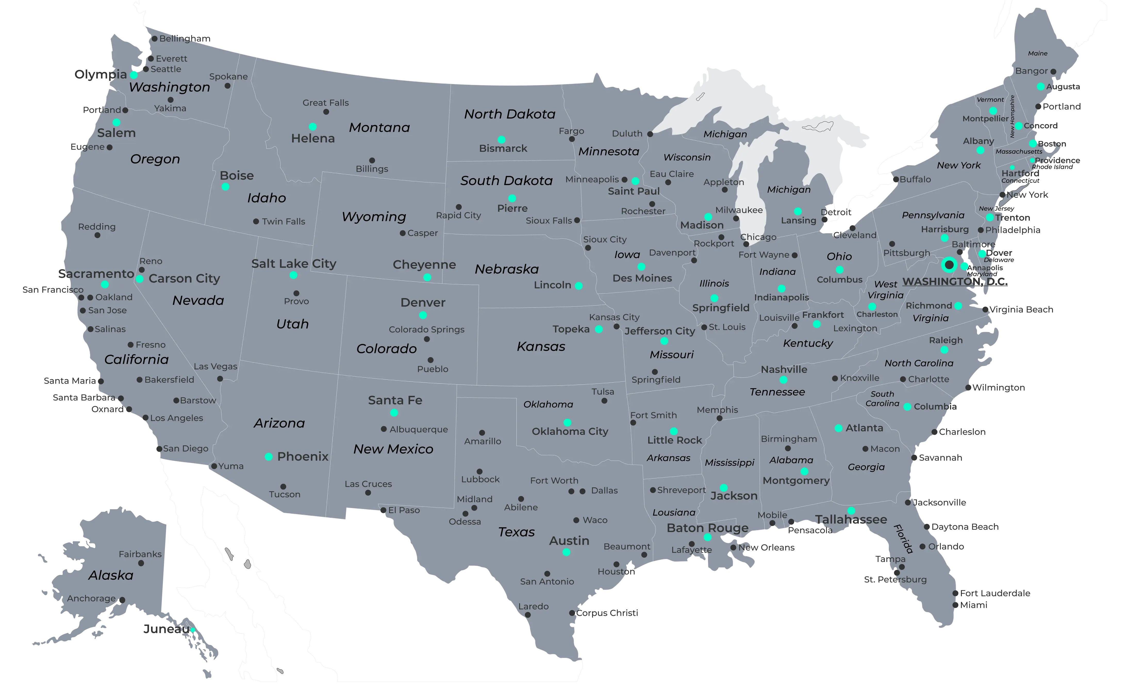 Map of the United States